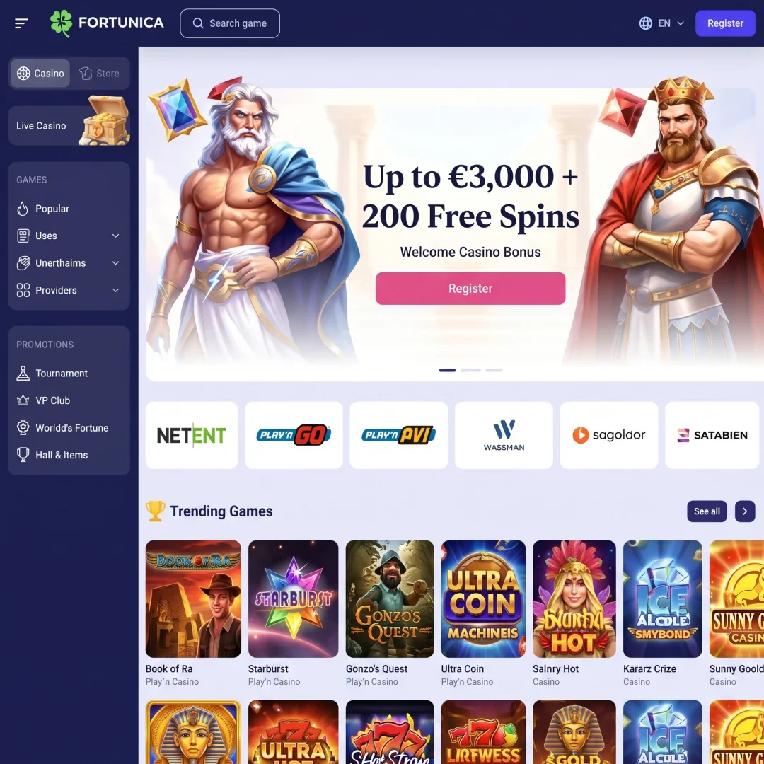 Free Spin Promotions at Casino Fortunica